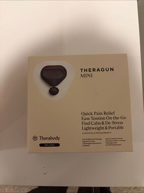 New In Box Therabody Theragun Mini - Beige and Dark Brown Accent